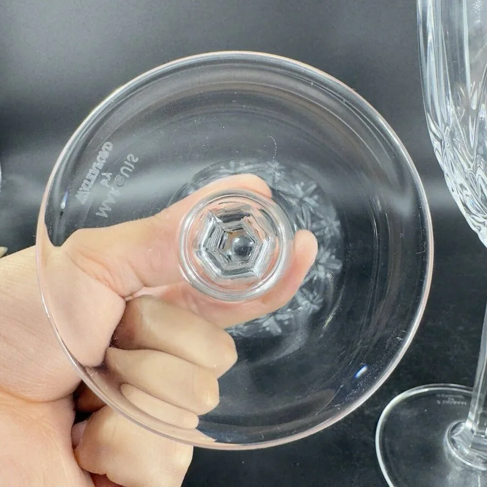 Waterford Crystal‎ Marquis Clear Sparkle Elegant Glassware Goblet Glasses 2 Set